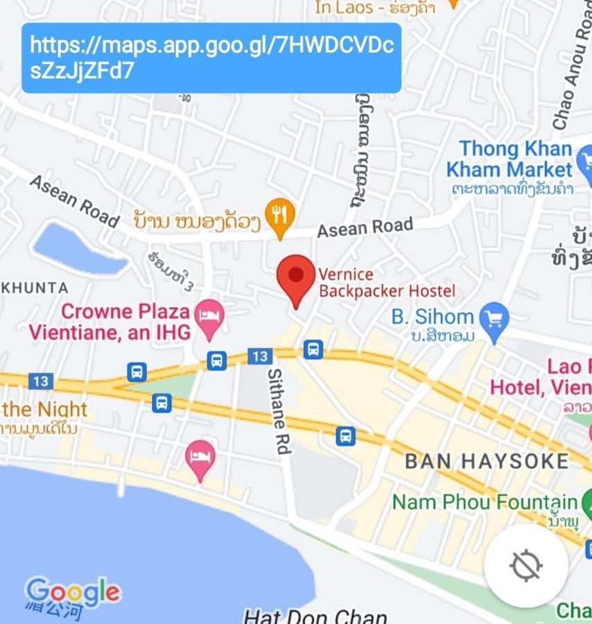 Vernice Backpacker Hostel Vientiane Eksteriør billede